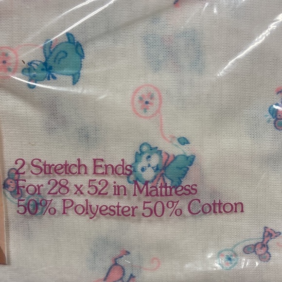 NWT vintage curity knit crib sheet gender neutral unisex - Picture 2 of 6